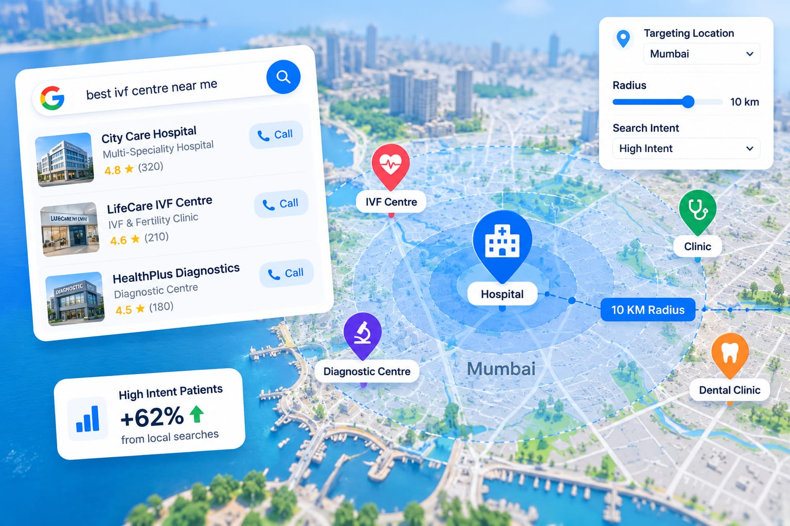 Location based healthcare marketing